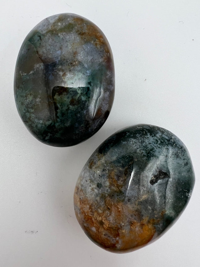 Moss Agate Palm Stone - Raven's Cauldron