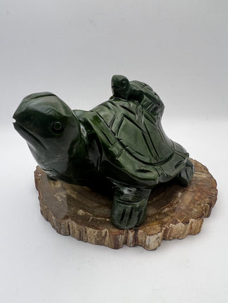 Nephrite Jade Turtle Carving - Raven's Cauldron