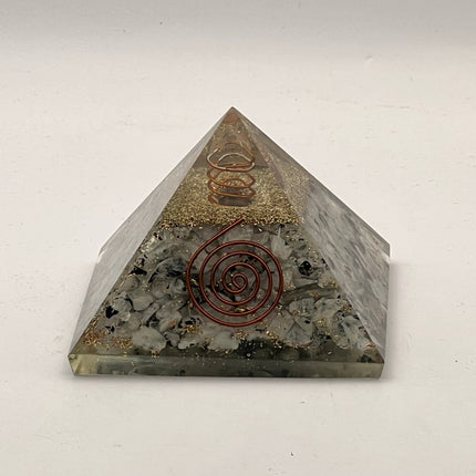 Orgonite Chakra Pyramid - 3 inch - Raven's Cauldron