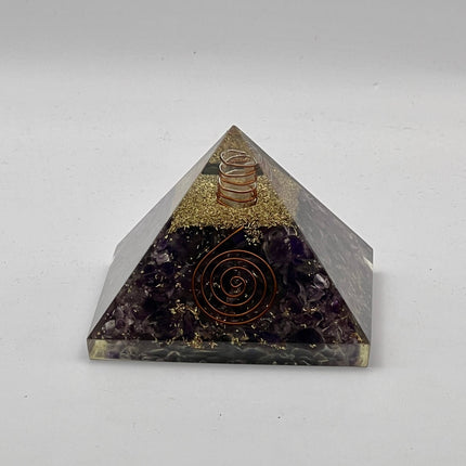 Orgonite Chakra Pyramid - 3 inch - Raven's Cauldron