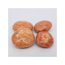 Peach Moonstone Palm Stone - Raven's Cauldron