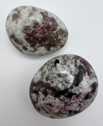 Pink Tourmaline palm stone - Raven's Cauldron