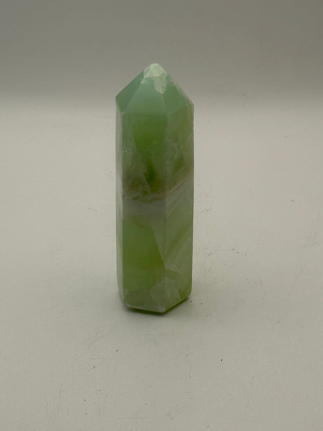 Pistachio Calcite Tower - 3-4 inch - Raven's Cauldron