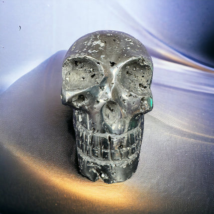 Pyrite Skull - Over 1 Pound - Raven's Cauldron