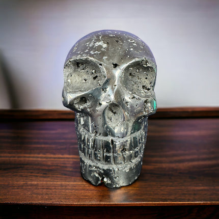 Pyrite Skull - Over 1 Pound - Raven's Cauldron