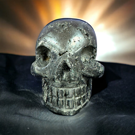 Pyrite Skull - Over 2 Pounds - Raven's Cauldron