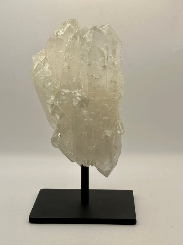 Quartz Cluster on iron stand - Raven's Cauldron