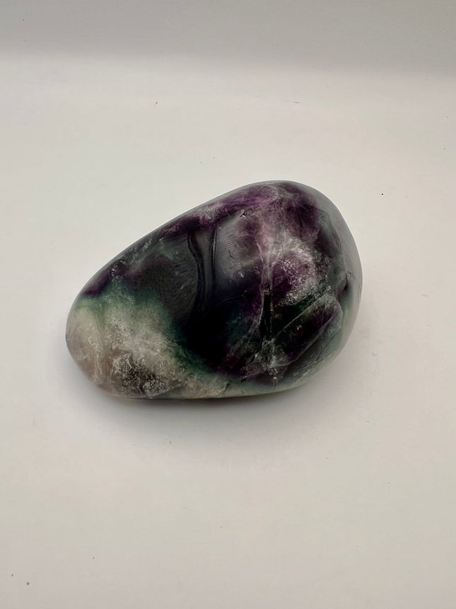 Rainbow Fluorite Palm Stone - Raven's Cauldron