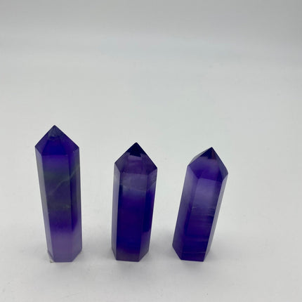 Rainbow Fluorite Tower - Purple AAA - Raven's Cauldron