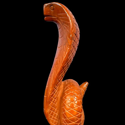 Red Jasper Snake - 5.5 Inches Tall - Raven's Cauldron