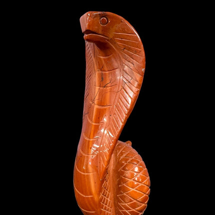Red Jasper Snake - 5.5 Inches Tall - Raven's Cauldron