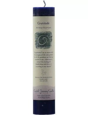 Reiki Charged Candle - Gratitude - Raven's Cauldron