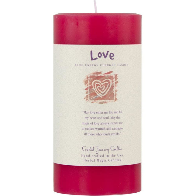 Reiki Charged Candle - Love - Raven's Cauldron