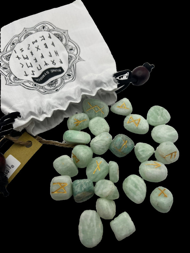 Rune Set - Amazonite - Raven's Cauldron