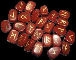 Rune Set - Red Jasper - Raven's Cauldron