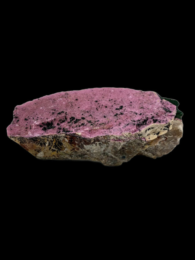 Salrose with Malachite specimen - Kakanda, Congo - Raven's Cauldron