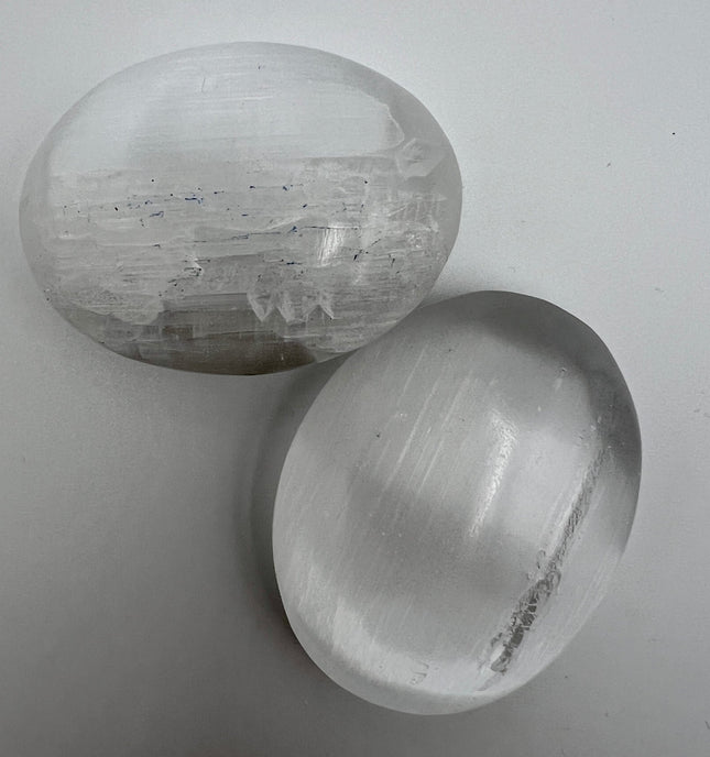 Selenite Palm Stone - Raven's Cauldron