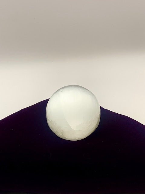 Selenite Sphere - Raven's Cauldron