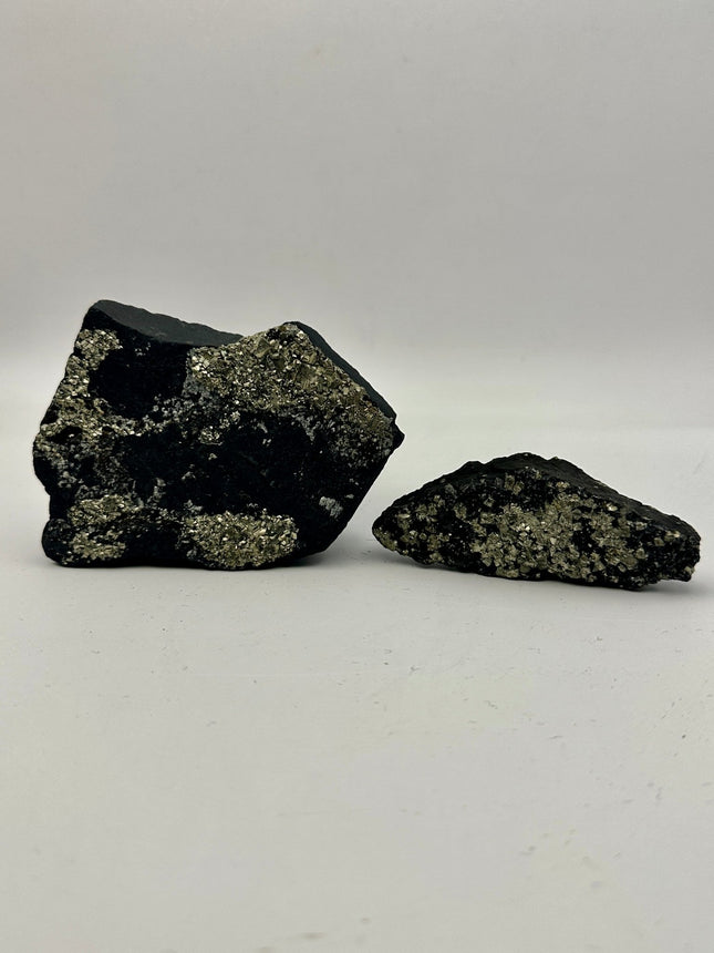 Shungite Pyrite Rough Specimen - Raven's Cauldron