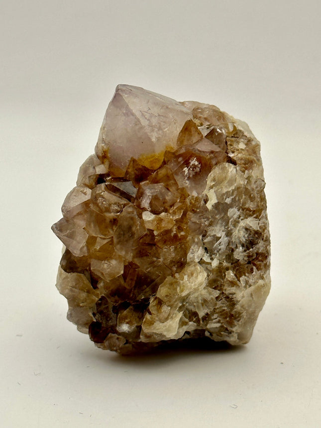 Spirit Quartz Cluster - Amethyst, Citrine, Fire Quartz(Hematoid) - Raven's Cauldron