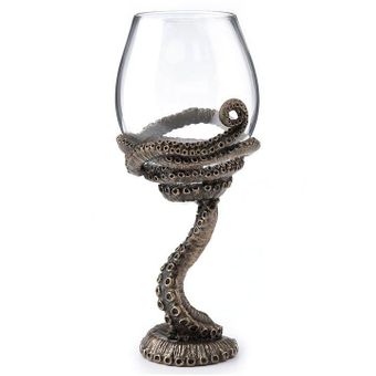 Steampunk Tentacle Wine Glass - Raven's Cauldron