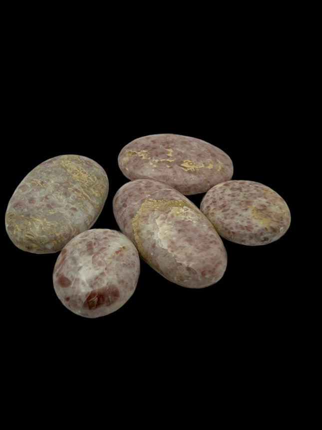 Strawberry Jasper Palm Stone - Raven's Cauldron