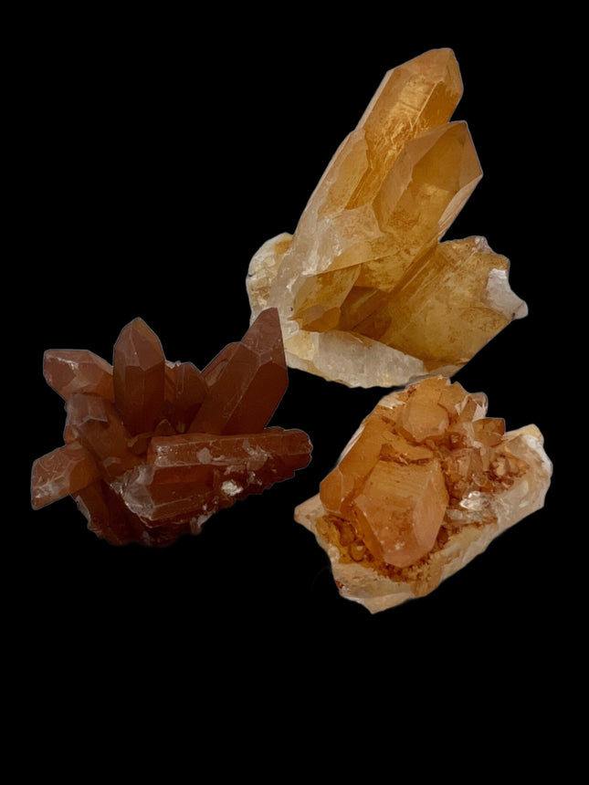 Tangerine Quartz Cluster - Raven's Cauldron