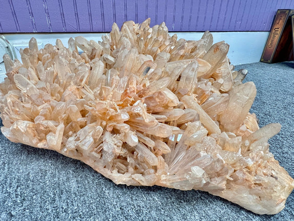 Tangerine Quartz Cluster - Museum Quality - Raven's Cauldron