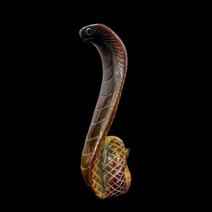 Tigerseye Snake - 5.5 Inches Tall - Raven's Cauldron