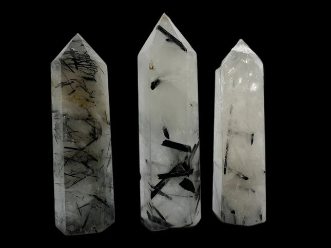 Tourmalinated Quartz Tower - Faceted - Raven's Cauldron