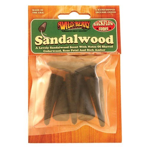 WildBerry Sandalwood Backflow Incense Cones - Raven's Cauldron