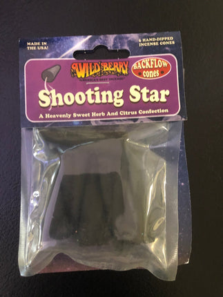 WildBerry Shooting Star Backflow Incense Cones - Raven's Cauldron