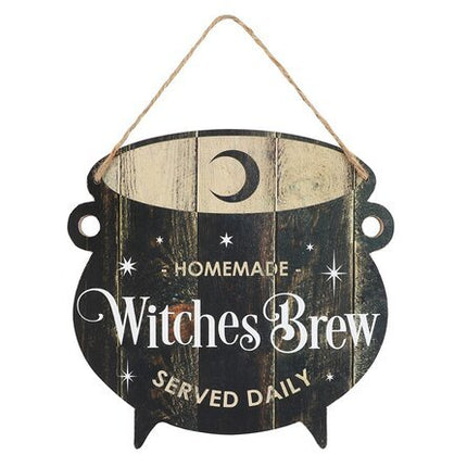 Witches Brew Hanging Sign - Raven's Cauldron